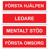 Ruotsinkieliset rintamerkit toimintaryhmille