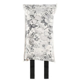 Hibiscus-sammutuspeitteessä on hillitty harmaa-valkoinen kukkakuosi