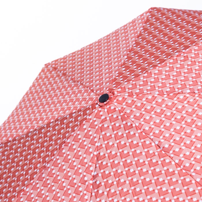 Heijastava sateenvarjo Suoja, punainen Avun askel -kuosi