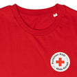 T-paita Punaisen Ristin tuotetunnuksella