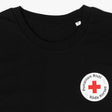 T-paita Punaisen Ristin tuotetunnuksella