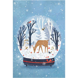 Joulukortti Lumisadepallo, 10 kpl liiketeksti suomi