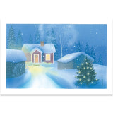 Joulukortti Mummonmökin joulu, 10 kpl liiketeksti suomi