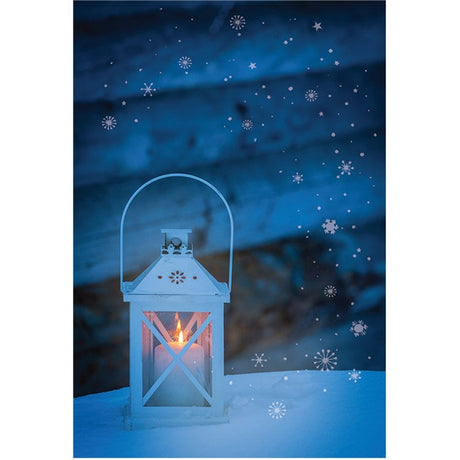 Joulukortti Sininen hetki 10 kpl tekstillä God Jul