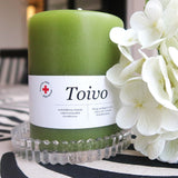 Pöytäkynttilä Toivo 10 cm vihreä