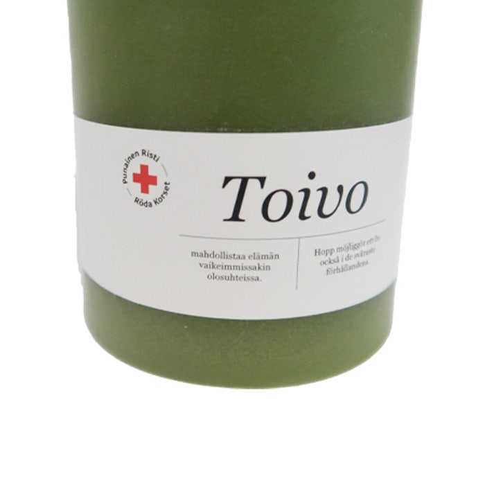 Pöytäkynttilä Toivo 10 cm vihreä