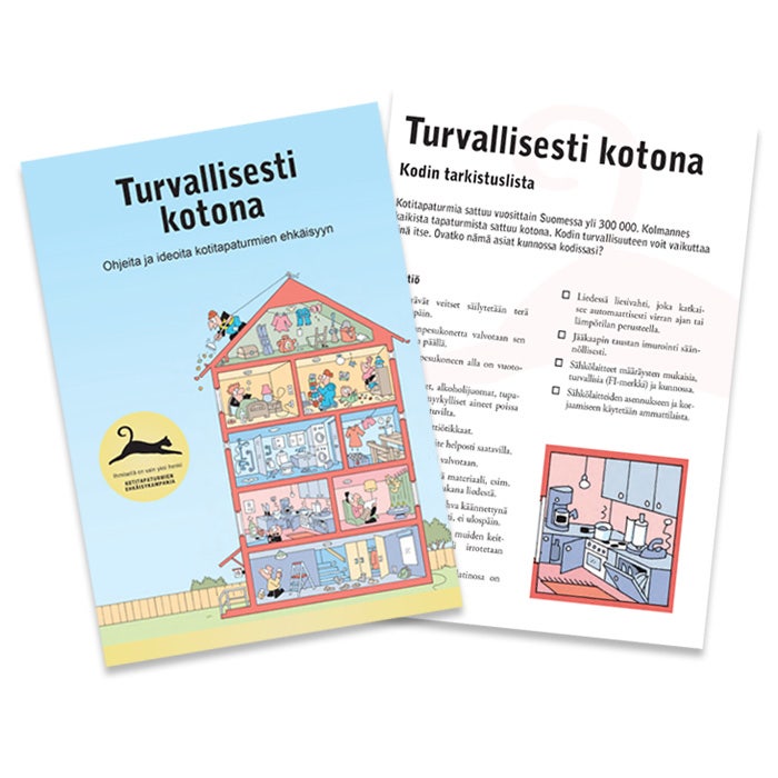 Turvallisesti kotona -juliste