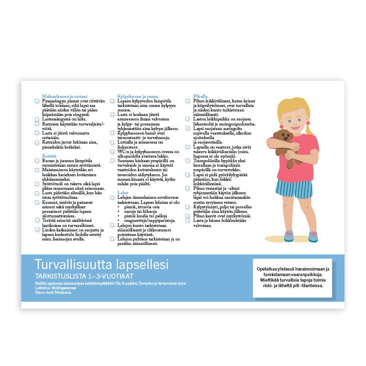 Turvallisuutta lapsellesi 1-3-vuotiaat