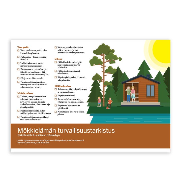 Mökkielämän turvallisuustarkistuslista