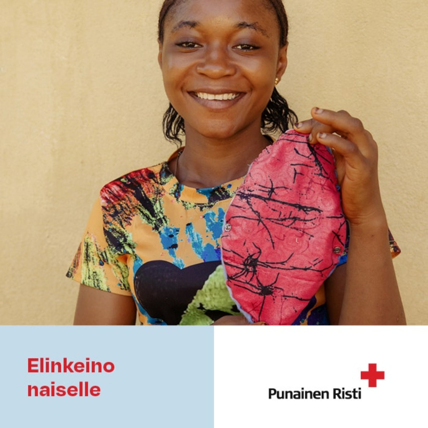 Elinkeino naiselle, vaikuttava lahja, painettu kortti