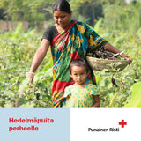 Hedelmäpuita perheelle, vaikuttava lahja, painettu kortti