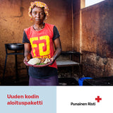 Uuden kodin aloituspaketti, vaikuttava lahja, painettu kortti