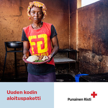 Uuden kodin aloituspaketti, vaikuttava lahja, painettu kortti