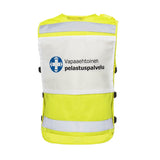 Liiviin saa kiinnitettyä selkämerkin, joka myydään erikseen