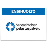 Vapepa-selkämerkki ENSIHUOLTO
