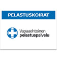 Vapepa-selkämerkki PELASTUSKOIRAT