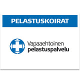Vapepa-selkämerkki PELASTUSKOIRAT