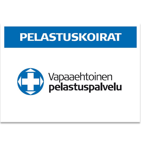 Vapepa-selkämerkki PELASTUSKOIRAT