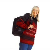 Periaatteet-villapaita punamusta