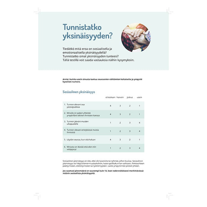 Yksinäisyys puheeksi -työkalu