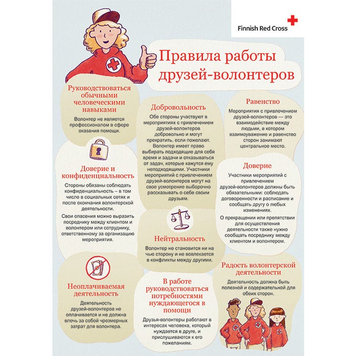 Juliste Ystävätoiminnan pelisäännöt A4