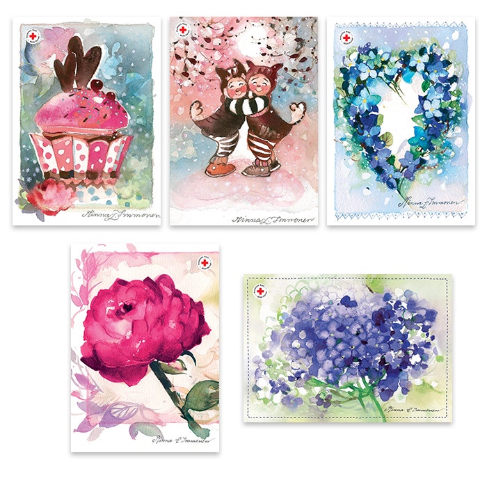 Postikorttipakkaus Minna Immonen